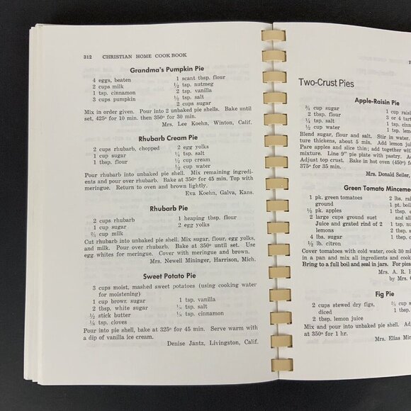 Christian Home Cookbook Traditional Family Recipes Mennonite Church Women 1991 - Picture 12 of 12